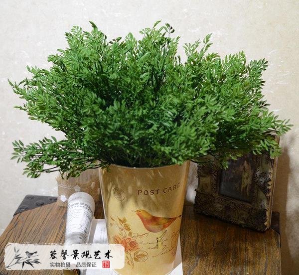 仿真植物搭配真植物