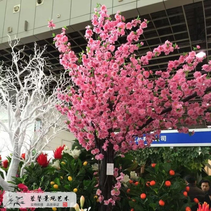 仿真树桃花树