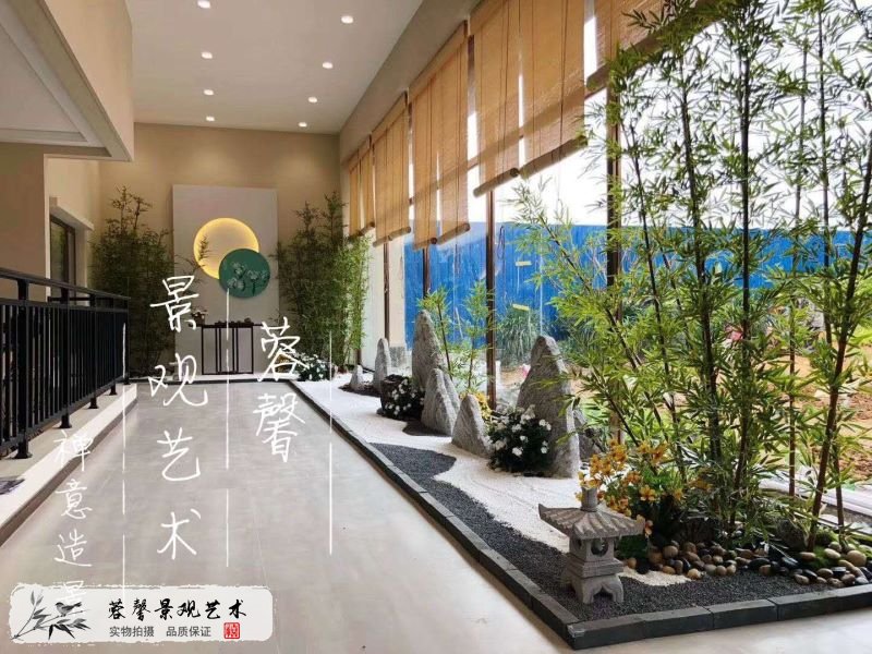 售楼部枯山水仿真植物景观